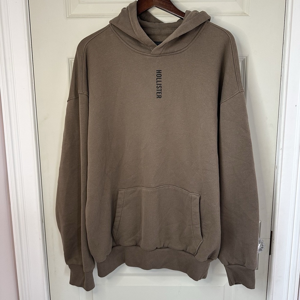 Hollister Hoodie Men's XL Brown Pullover Sweatshirt